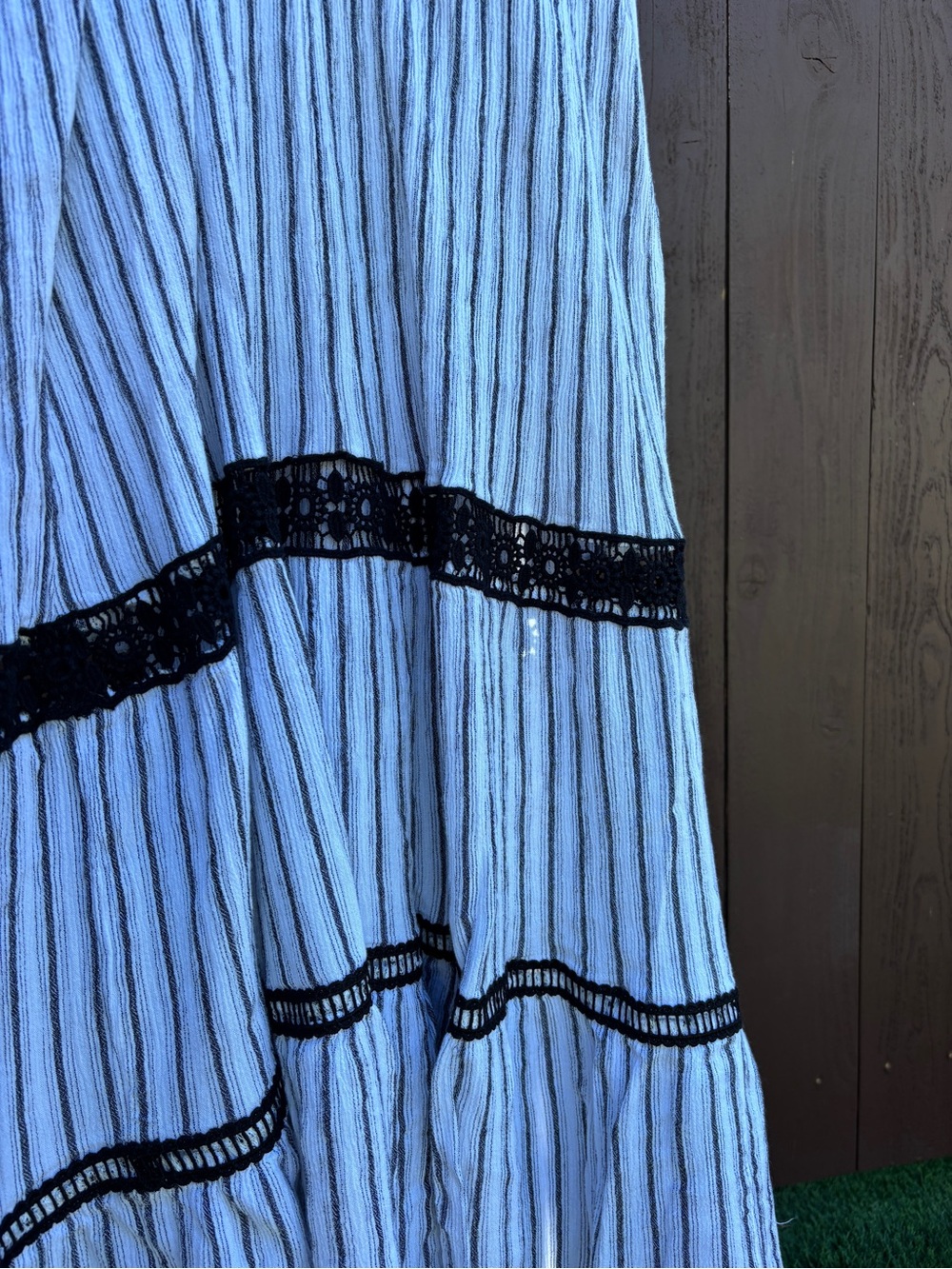 Lilka by Anthropologie black and white striped maxi dress - Picture 6 of 6